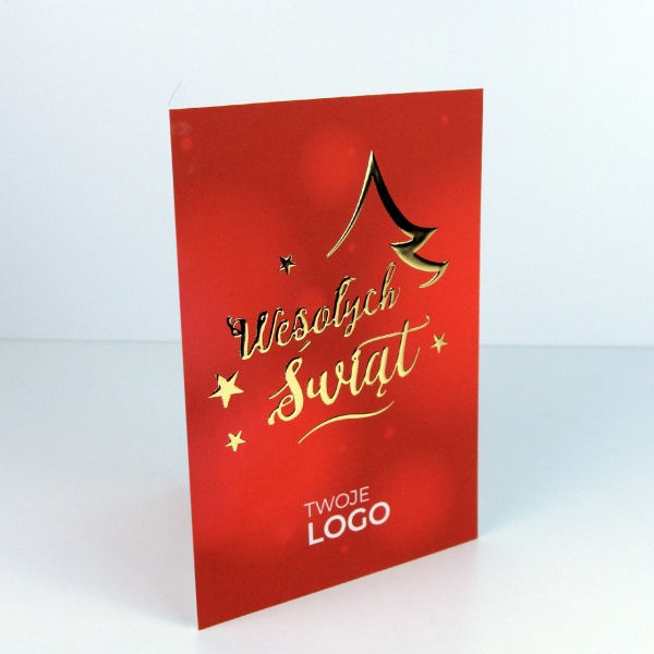 Kartka Świąteczna z logo dla firm - PR05G